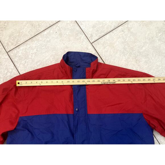 Disneyland Ski Jacket Cast Member Anorak Unisex XL Quilted Blue Red Theme Park - Picture 7 of 9